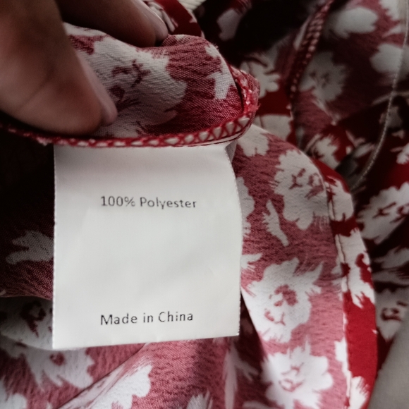 Agnes Orinda Women's Retro Ditsy Floral Short Sleeve Blouse Size 4X - Picture 9 of 10